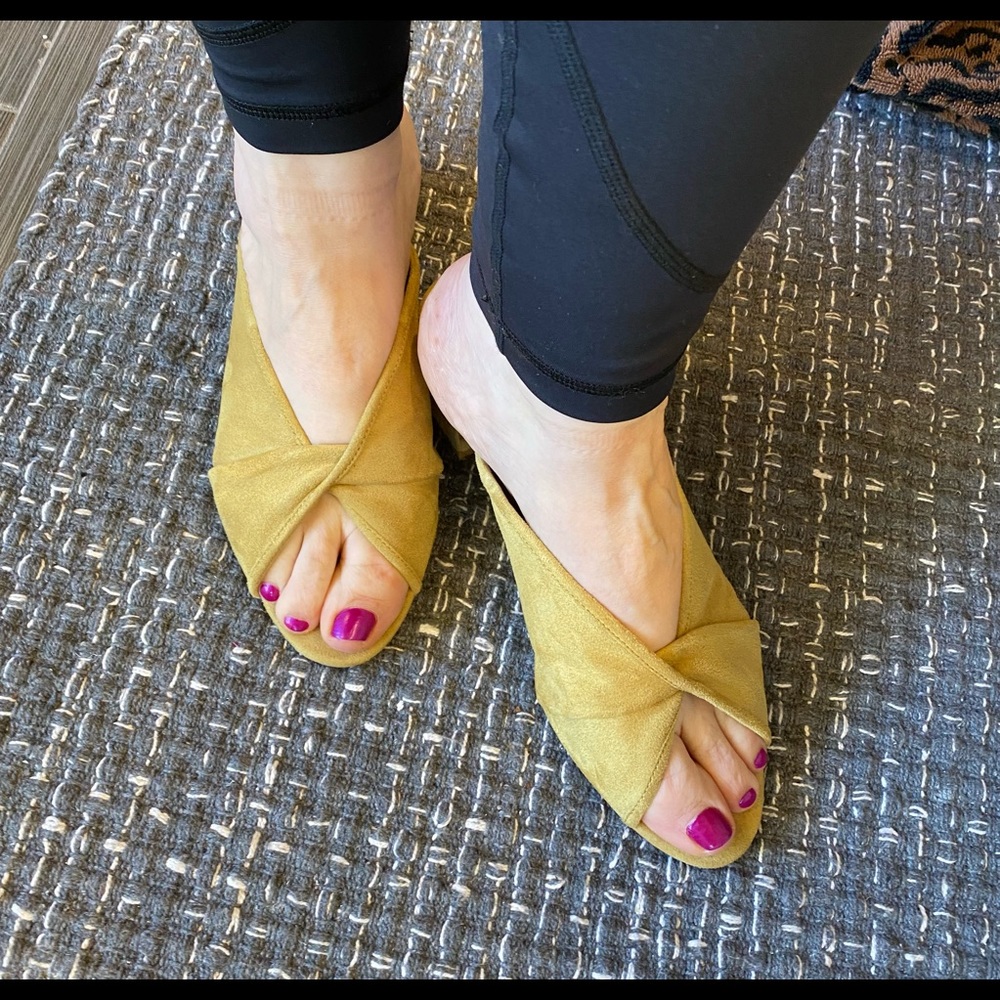 Cabi 11M marigold yellow  mules